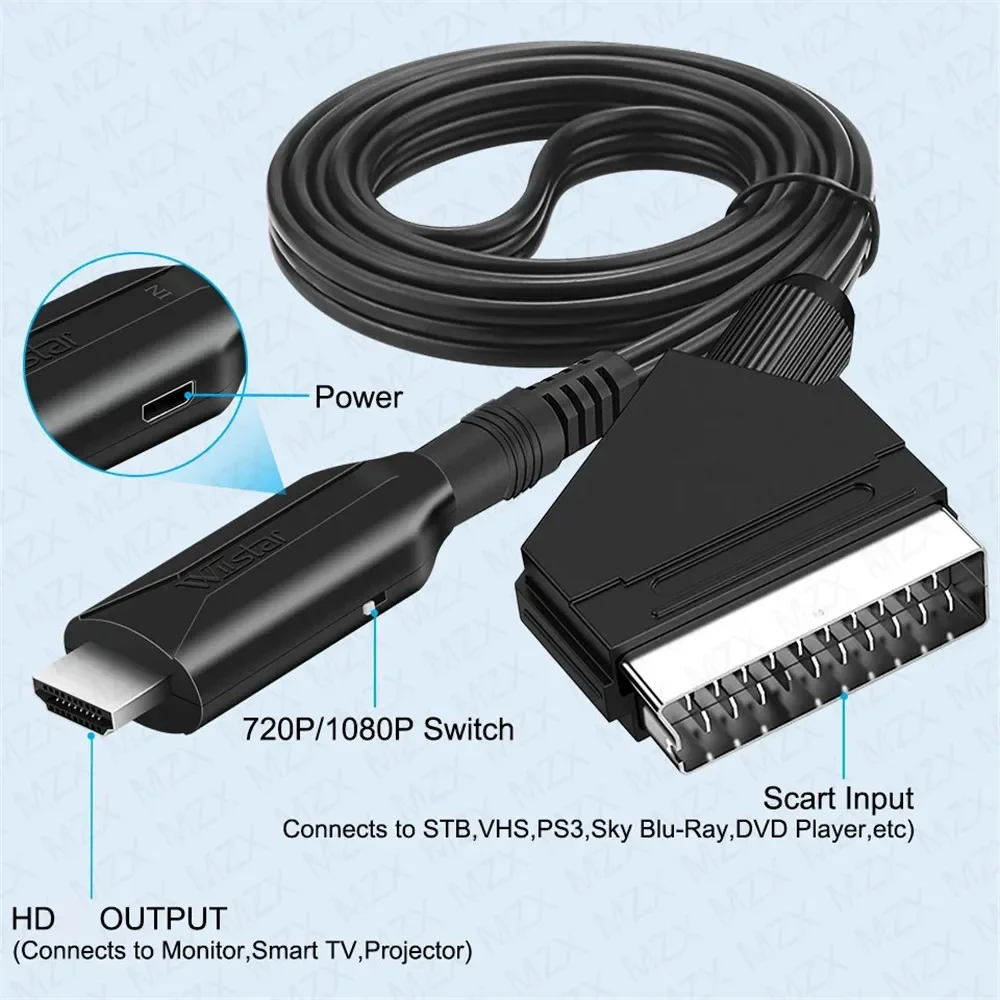ตัวแปลงสายสัญญาณจาก SCART เป็น - Scart To Hdmi บทวิจารณ์และราคา