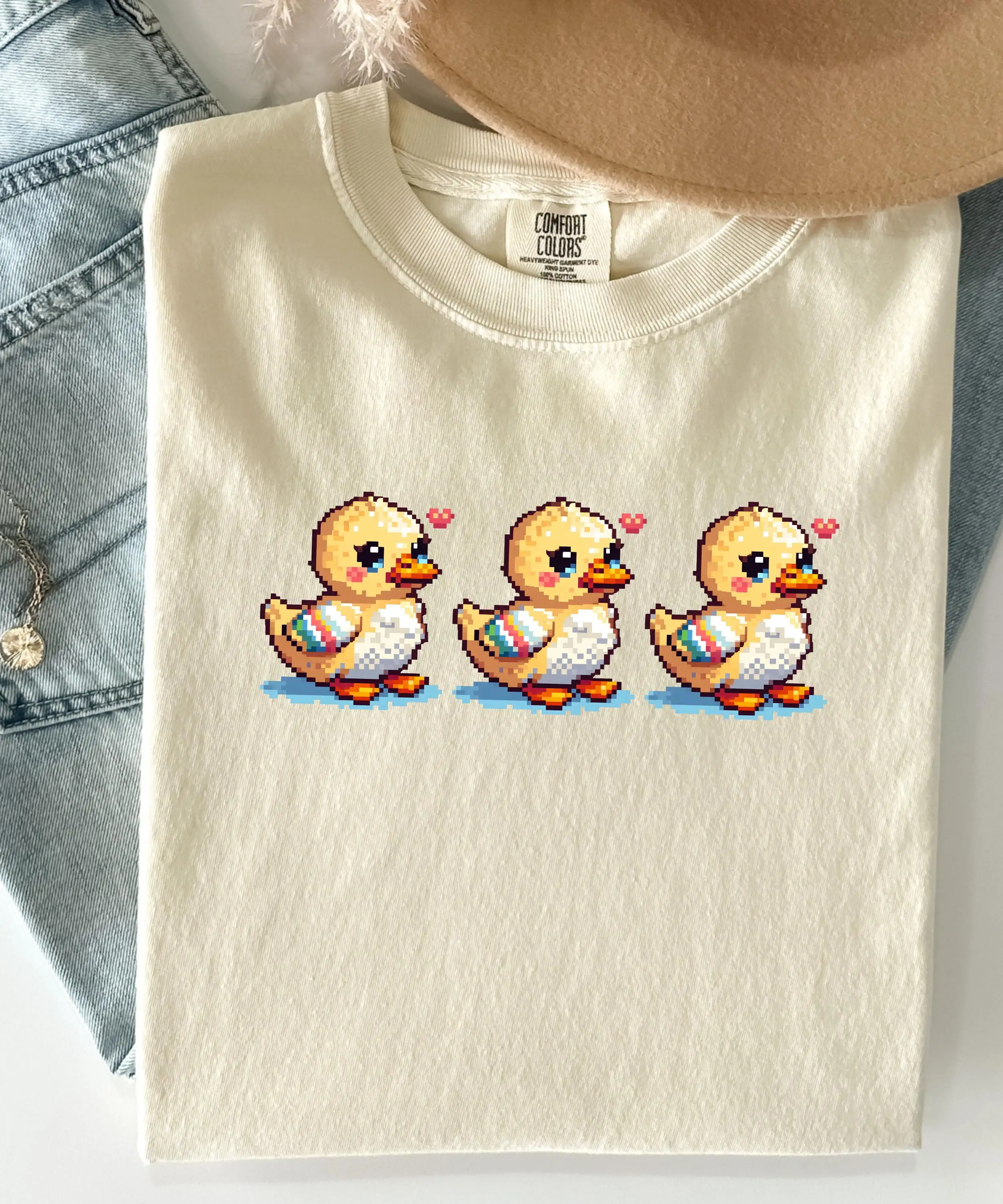 เสื้อยืดลายเป็ดน่ารัก พิกเซล ค - Retro Gaming T Shirt บทวิจารณ์และราคา