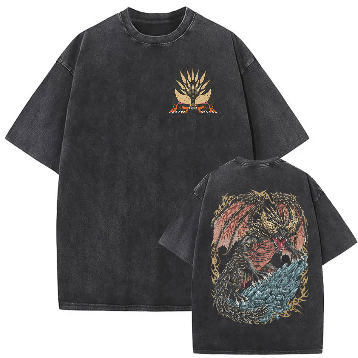 เสื้อยืดลายกราฟิกมอนสเตอร์ฮันเ - Retro Gaming T Shirt บทวิจารณ์และราคา