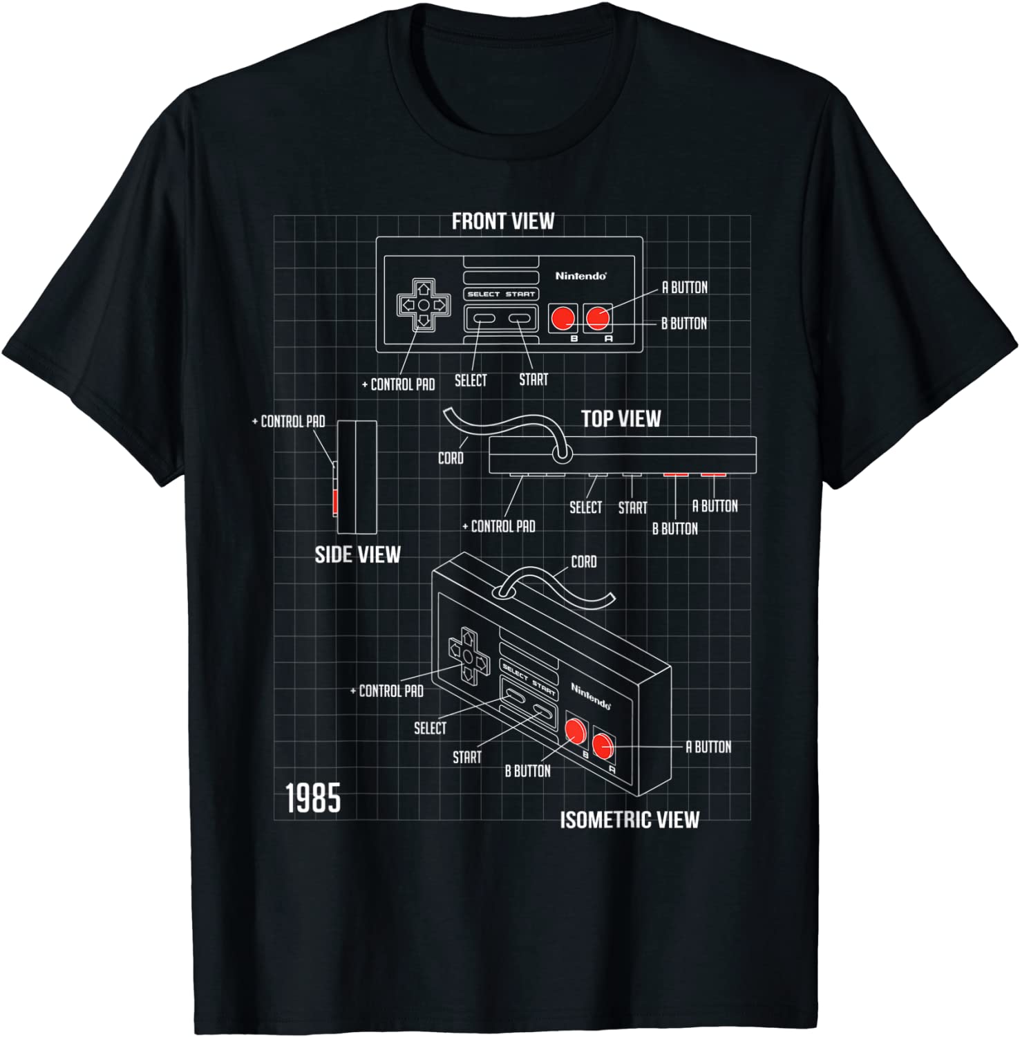 Nintendo NES Controller อะไหล่ - Retro Gaming T Shirt บทวิจารณ์และราคา